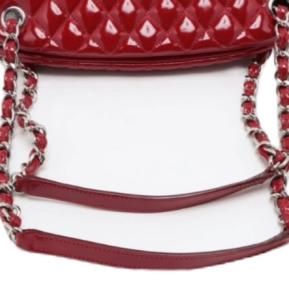 Chanel Red Mademoiselle Bowler bag - large - Picture 6 of 10